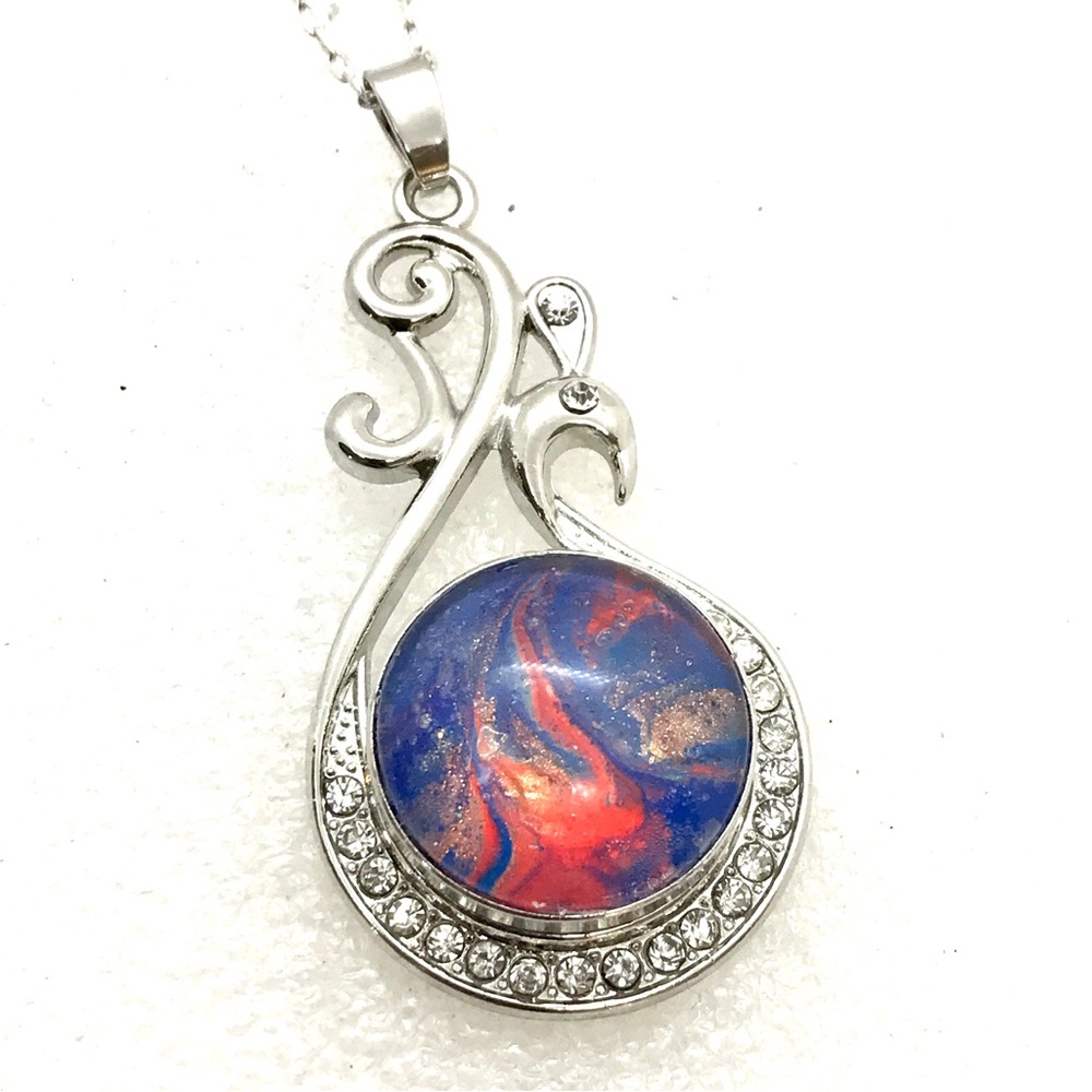 Necklace with handmade 20mm snap SN20